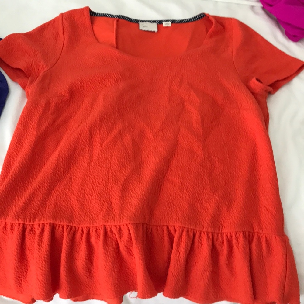 Anthropologie peplum top